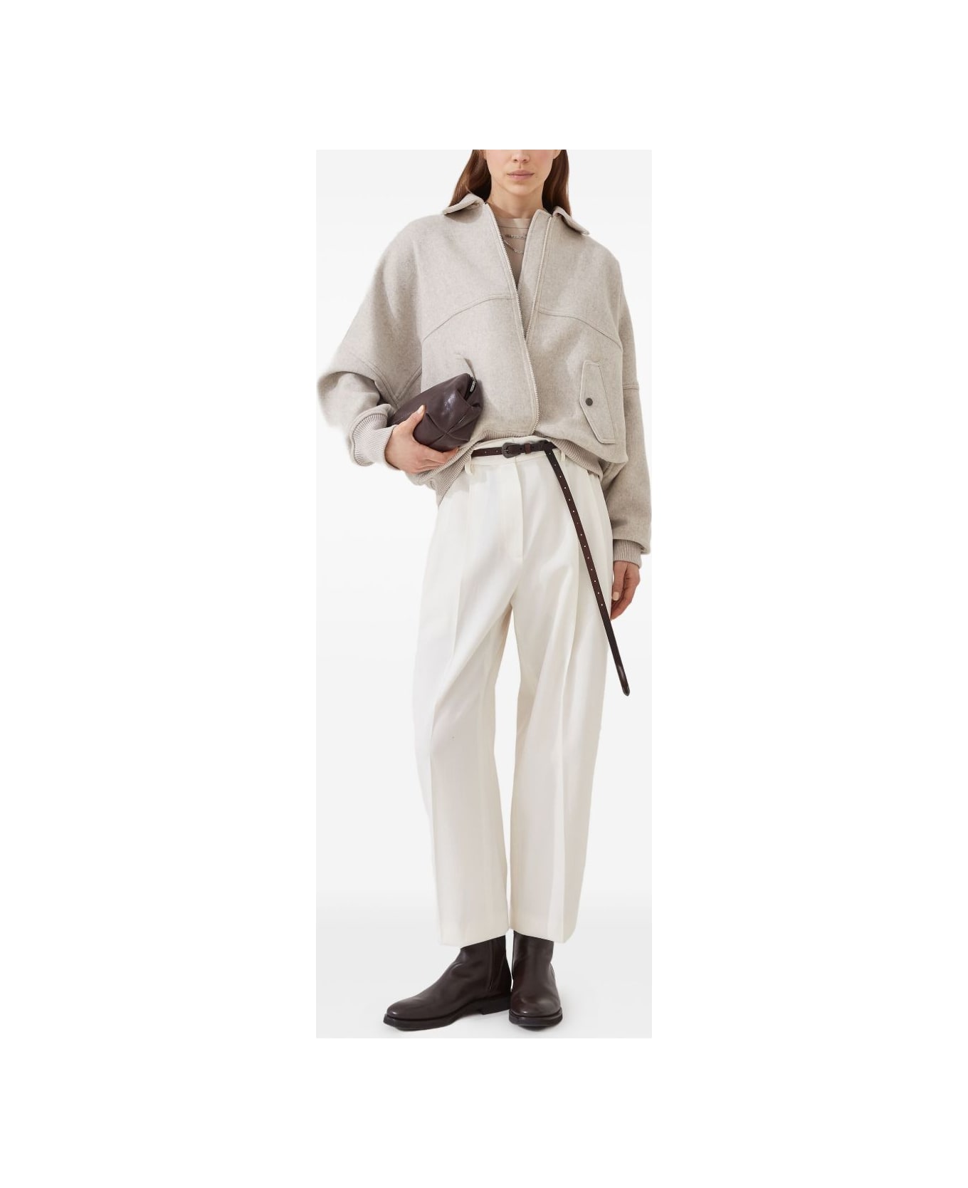 Brunello Cucinelli Light Beige Jacket - Brown