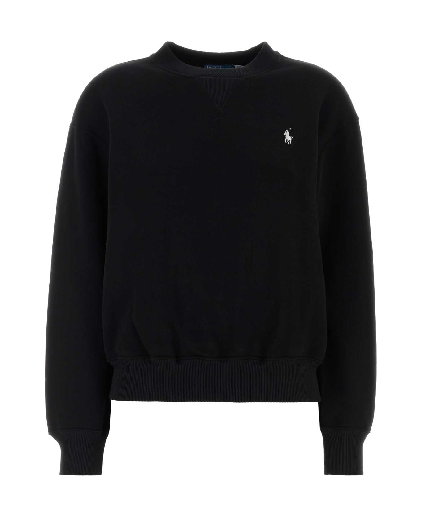 Polo Ralph Lauren Black Cotton Blend Sweatshirt - 003