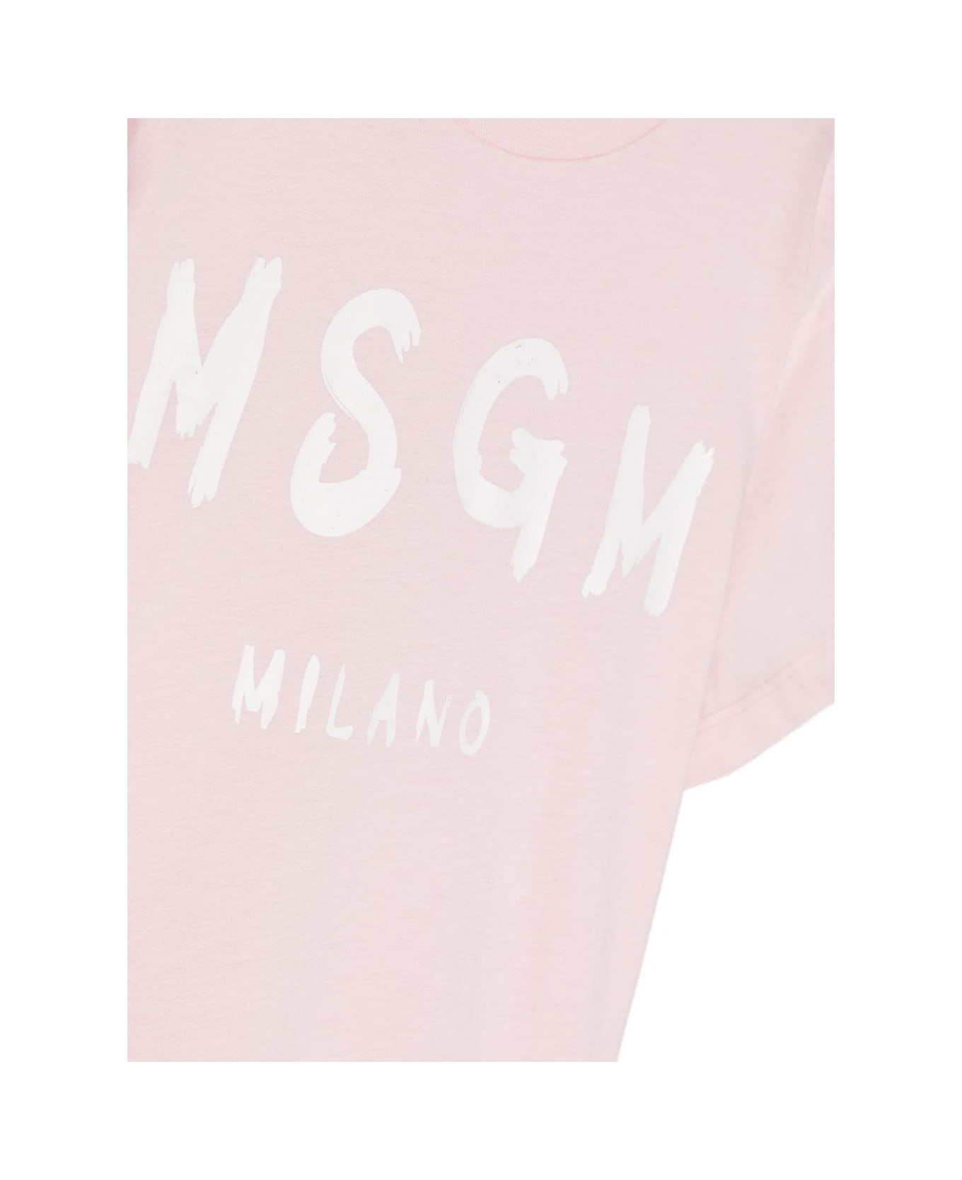 MSGM T-shirt Con Logo - Pink