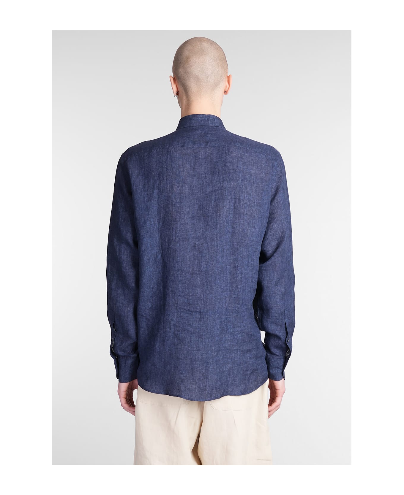 Zegna Shirt In Blue Cotton - blue