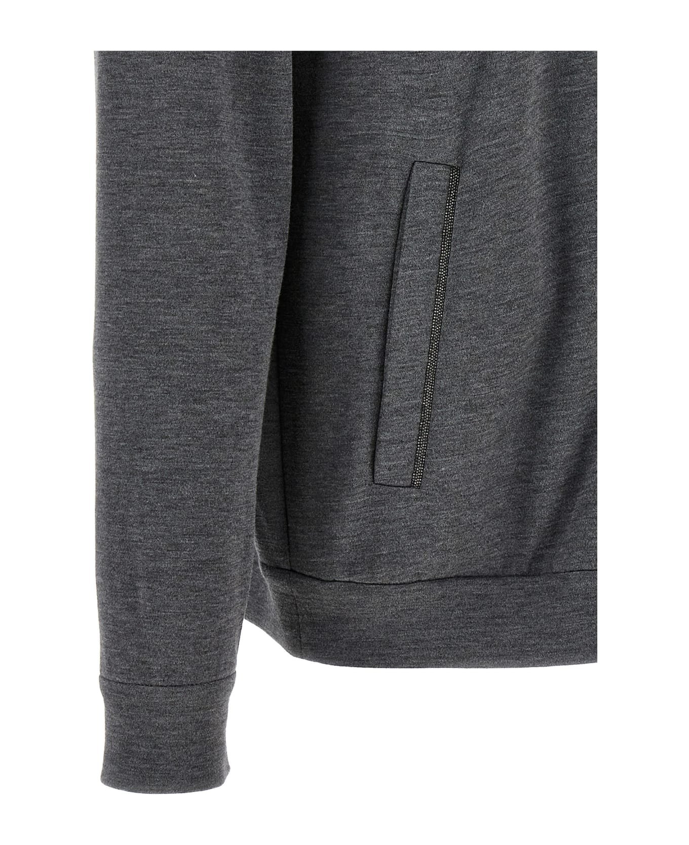 Brunello Cucinelli 
monile
 Hoodie - Gray