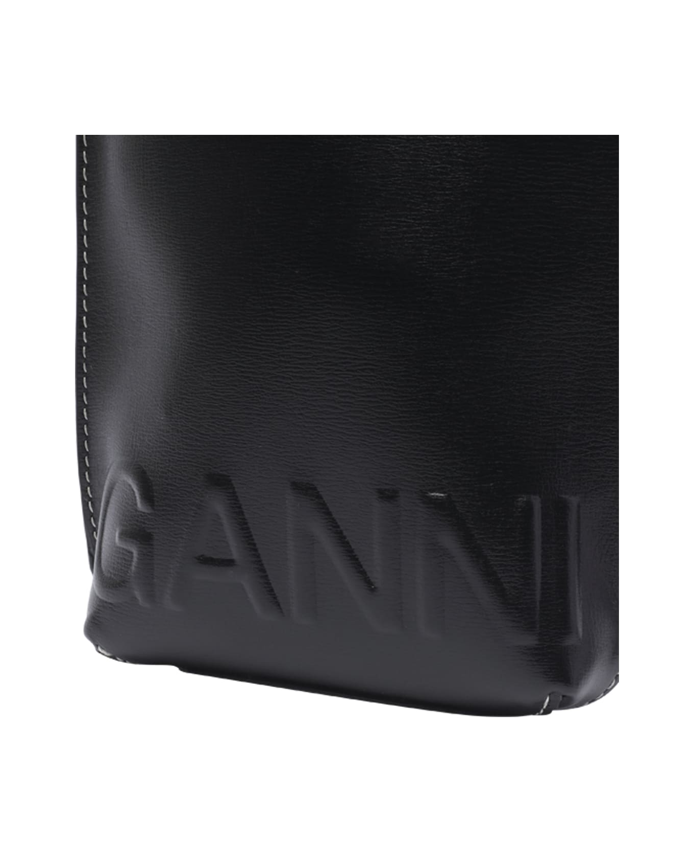 Ganni Small Banner Crossbody Bag - Black