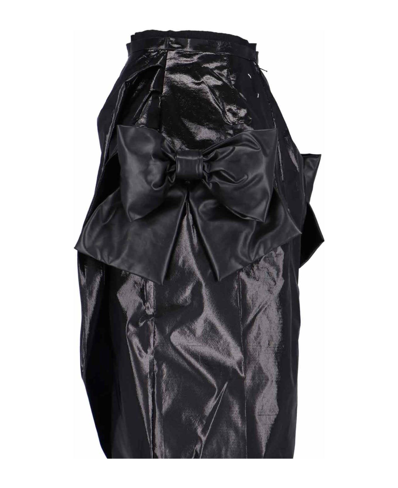 Maison Margiela Draped Midi Skirt - Black