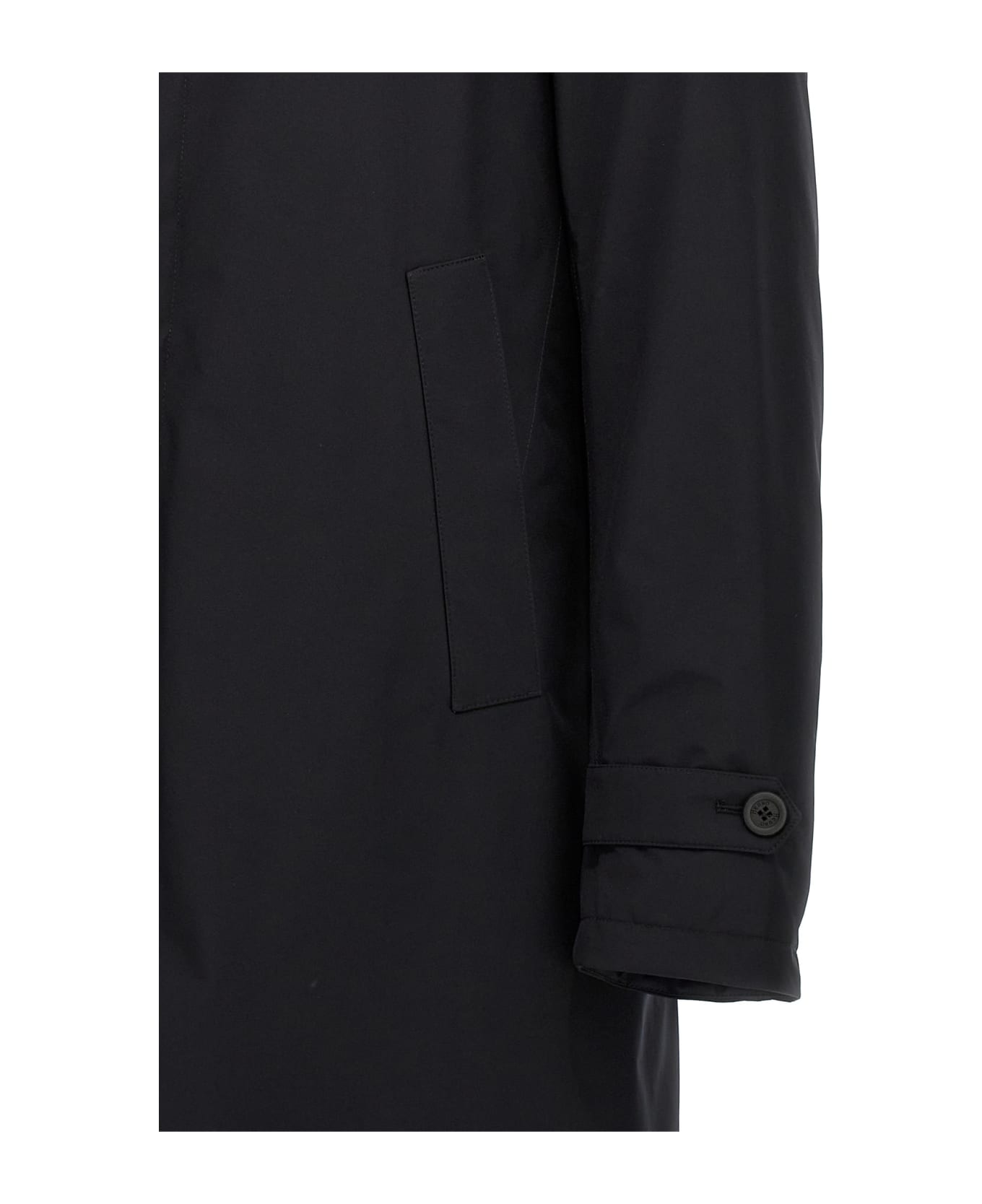 Herno 'laminar' Long Down Jacket - Black  