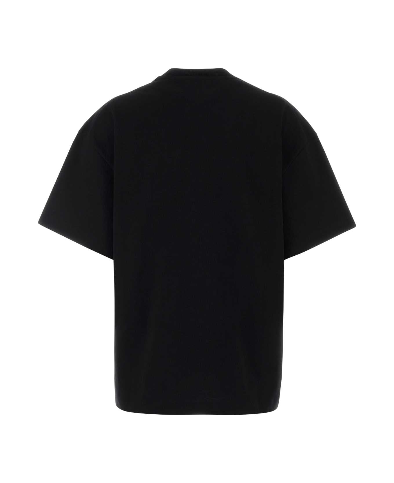 Jil Sander Black Cotton T-shirt - Black
