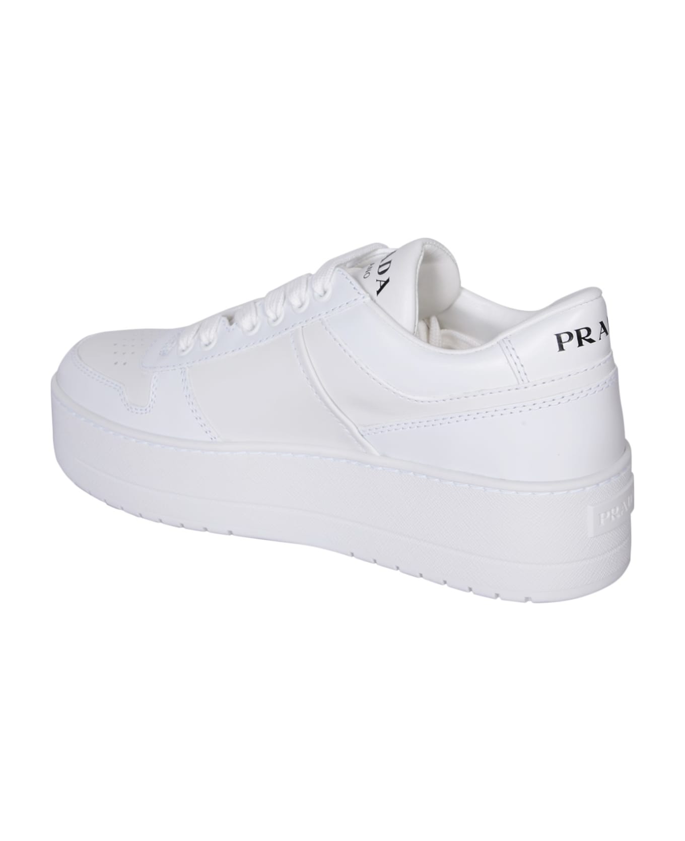 Prada Platform Sneakers - Bianco