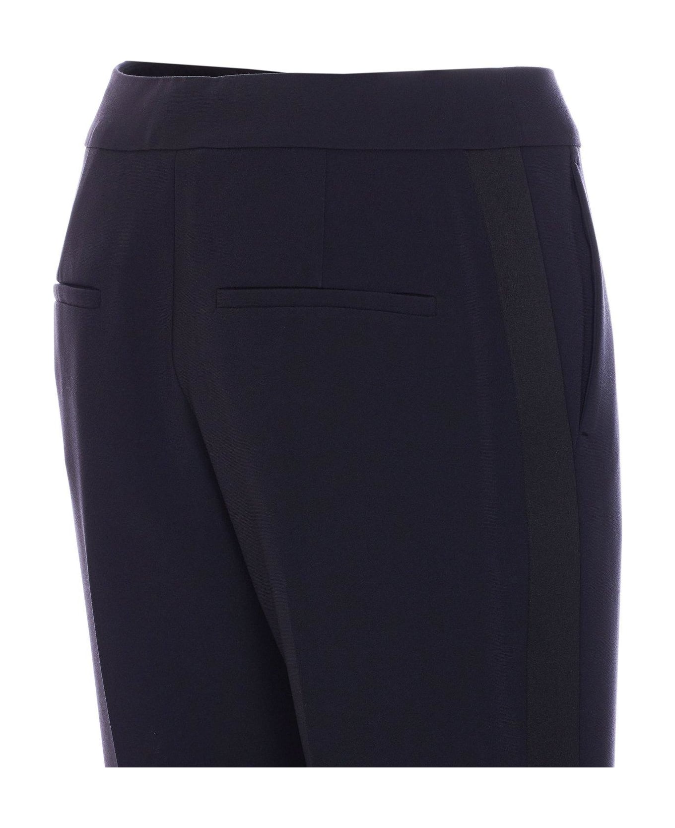 Max Mara Pianoforte Pleat Detailed Straight Leg Pants - Blue