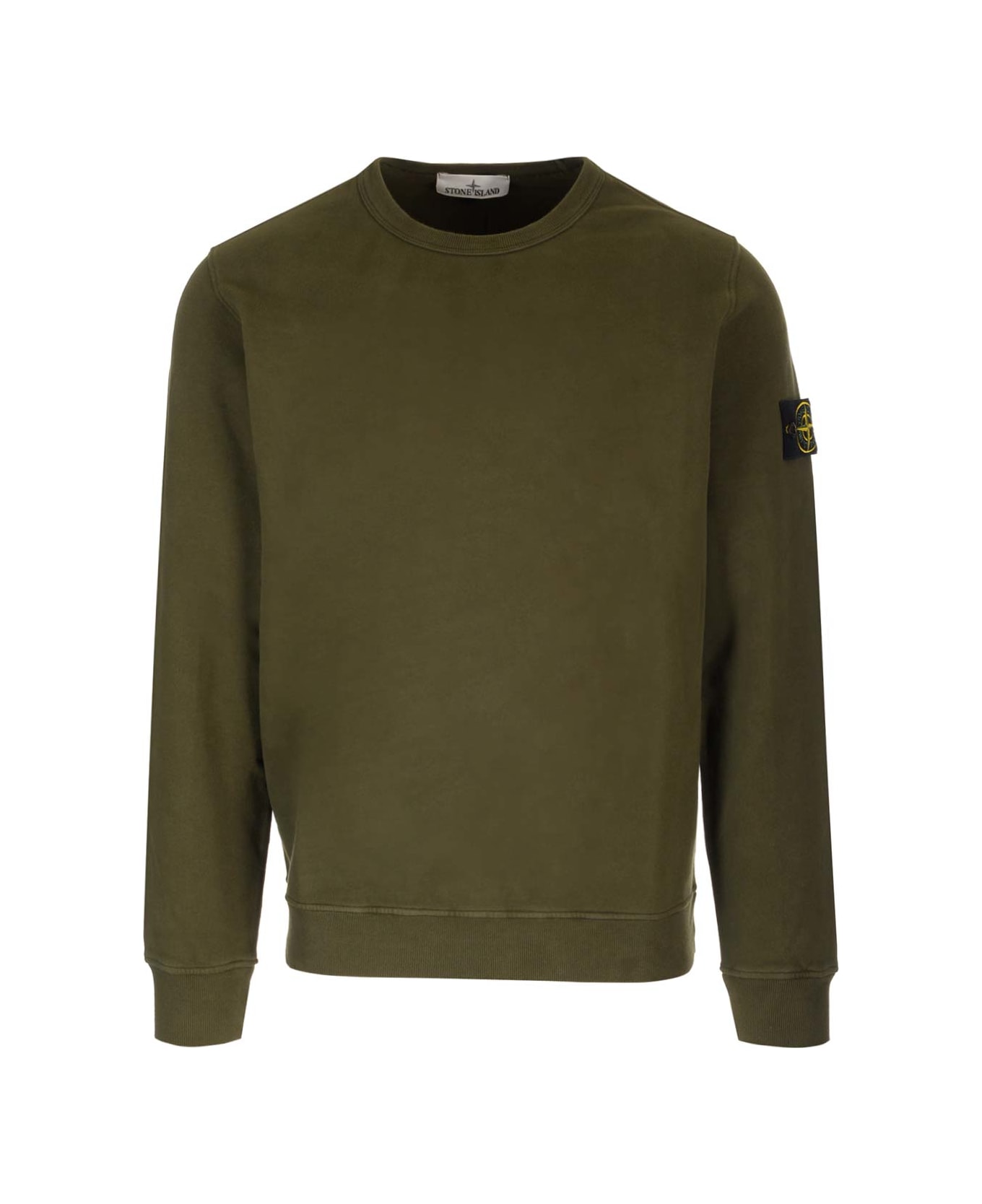 Stone Island Cotton Sweatshirt - Verde
