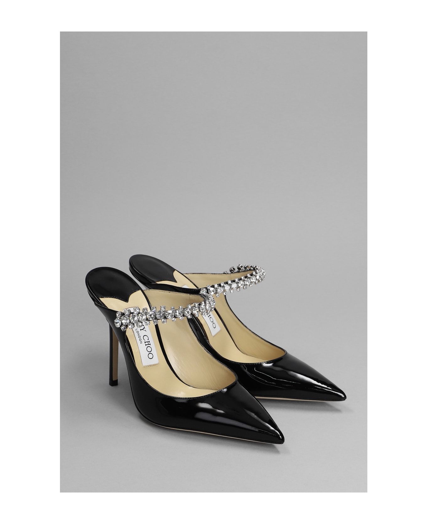 Jimmy Choo Bing Pumps In Black Patent Leather