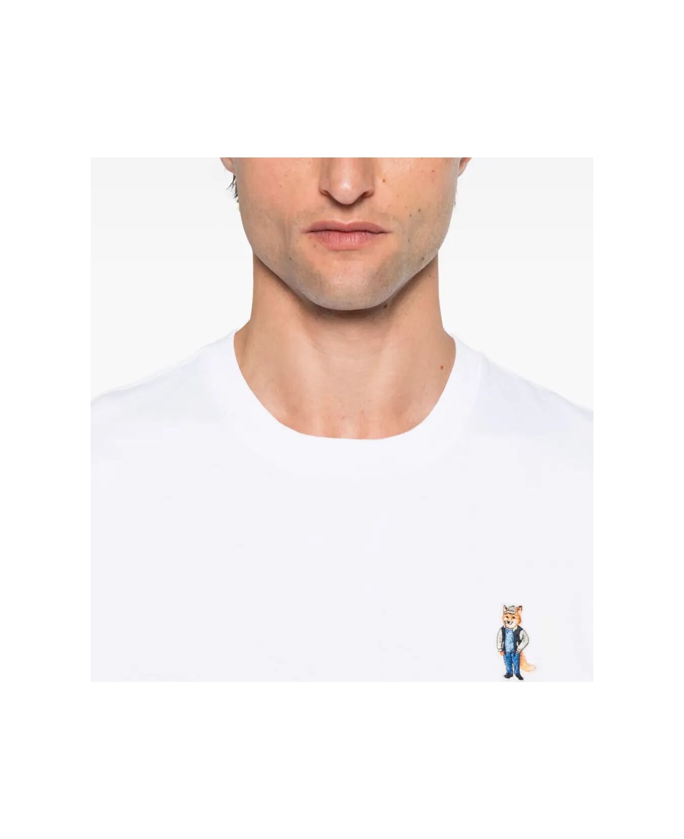 Maison Kitsuné Dressed Fox Comfort Tee Shirt - White