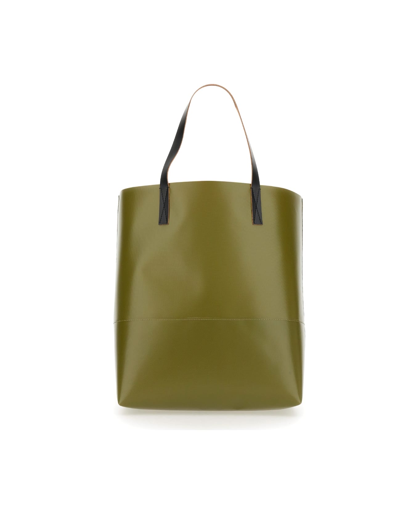 Marni Shopping Bag With Logo - GREEN トートバッグ