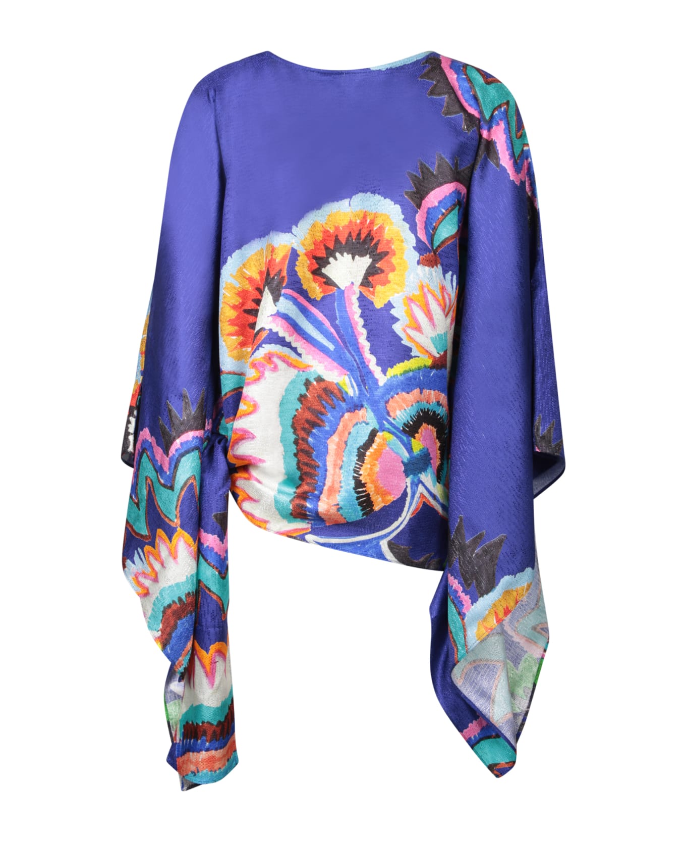 Rianna + Nina Ava Zoi Blue Multicolor Blouse - Blue