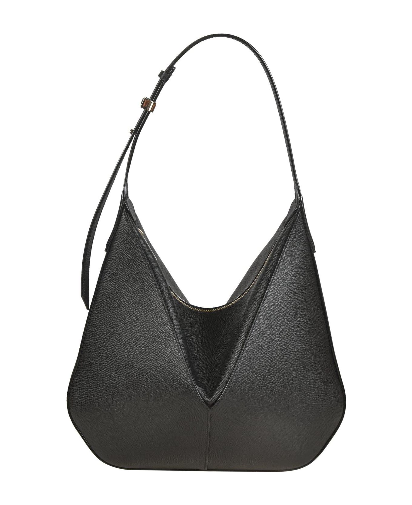【関税&送料込】Valextra Ivy Hobo Bag In Textured Leather Women's Brown Luxury structured Leather hobo bag | Valextra Vivi