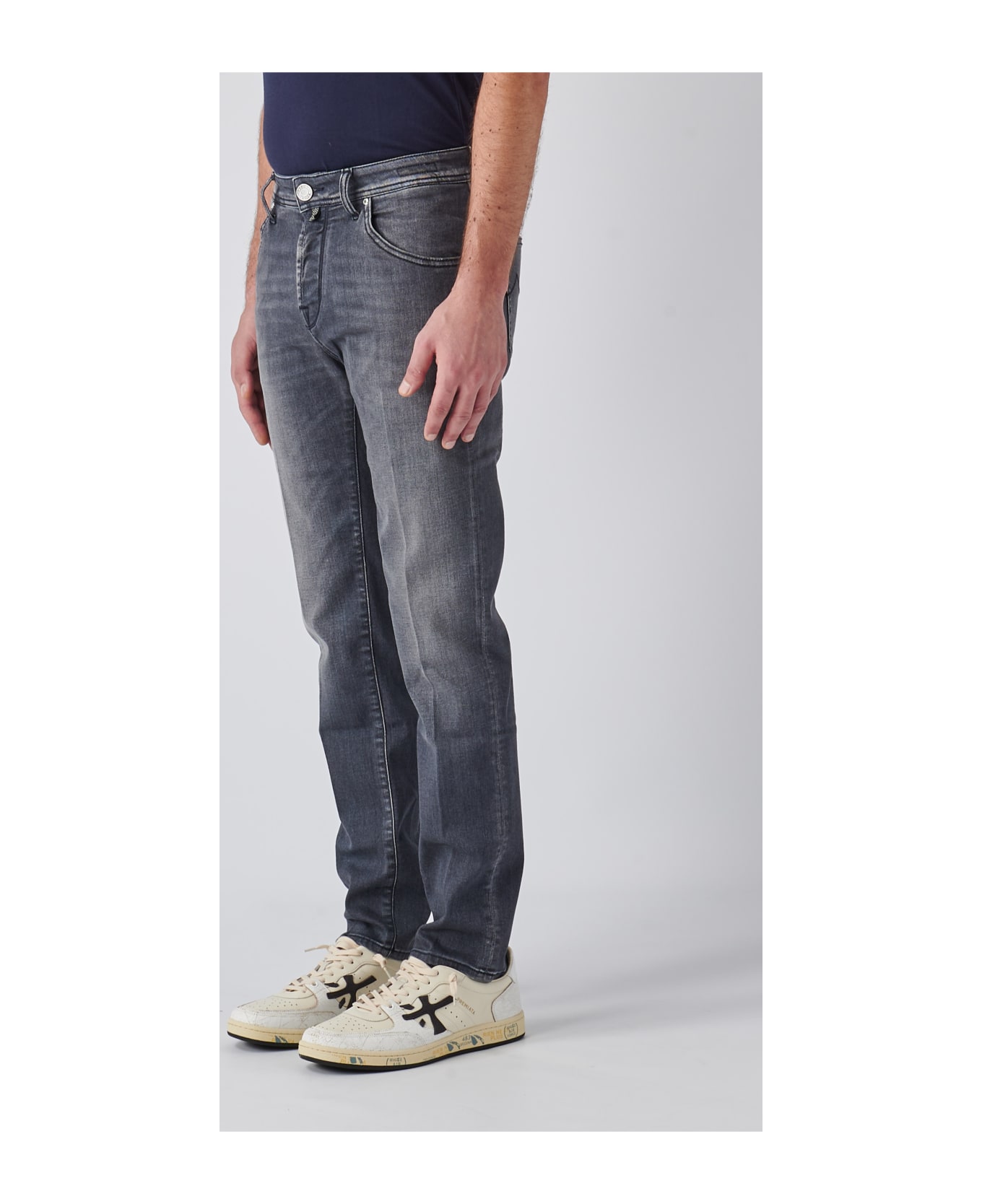 Jacob Cohen Pantalone Super Slim Crop/carrot Trousers - NERO