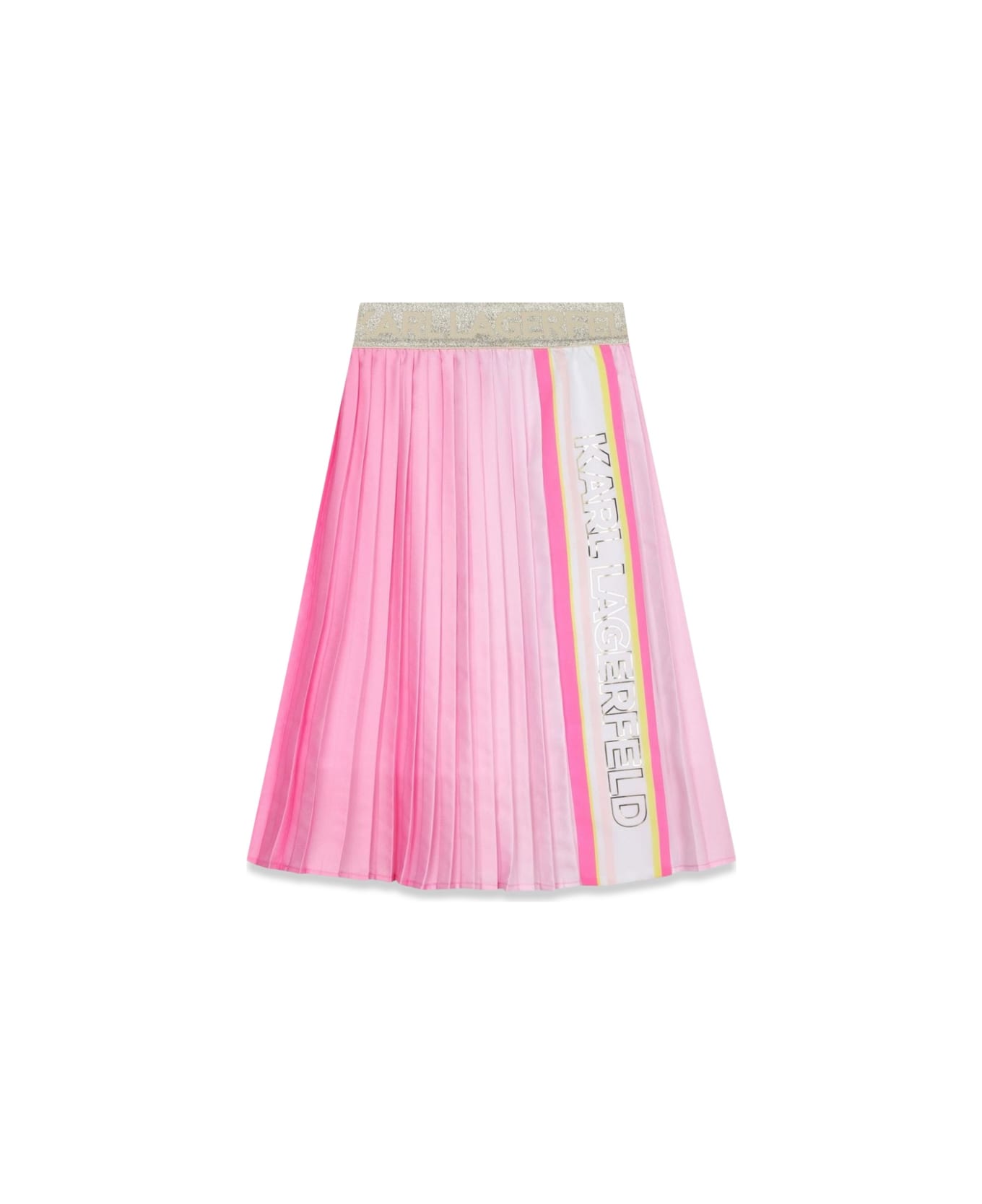 Karl Lagerfeld Pleated Skirt - PINK