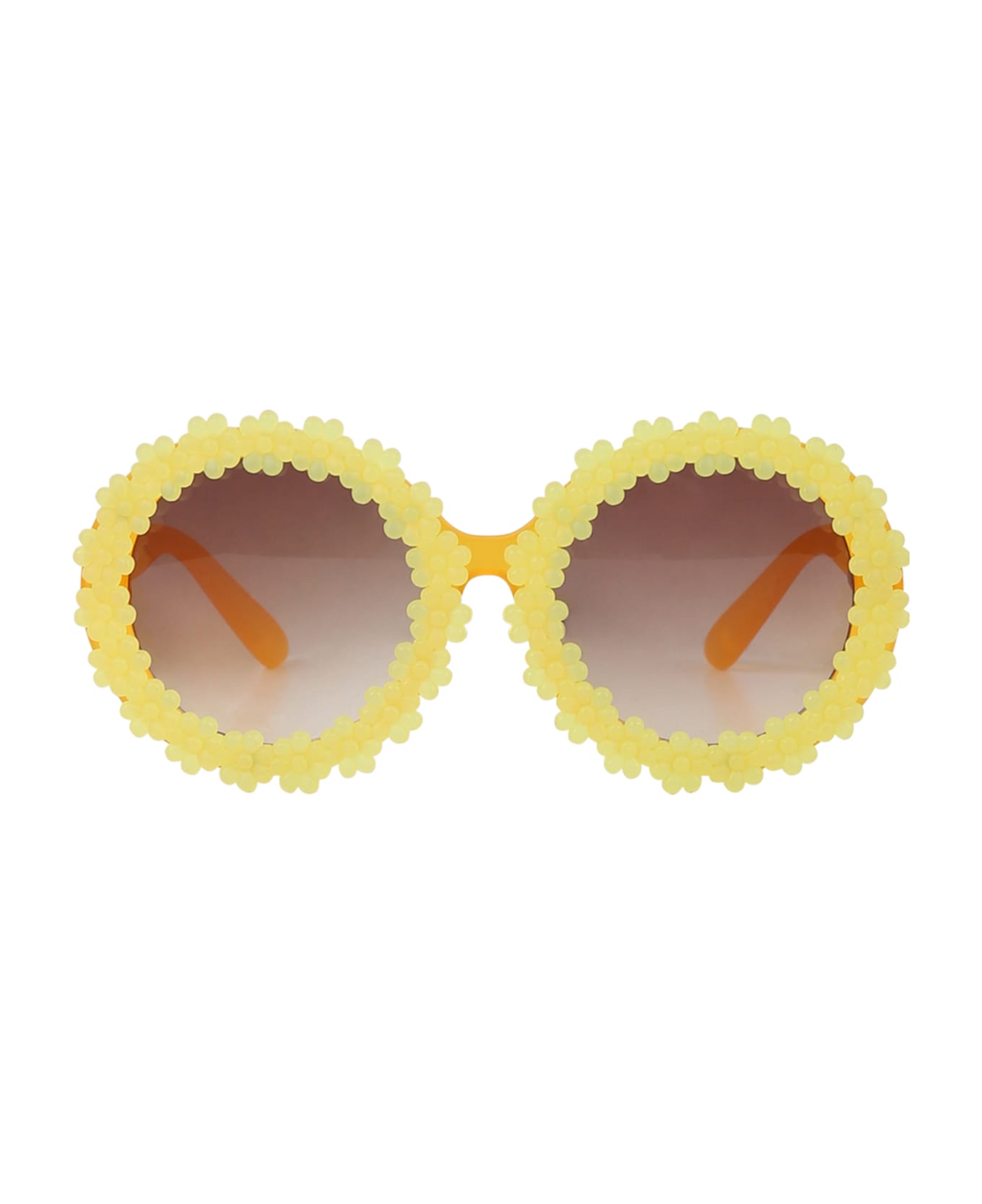 Molo Yellow Silly Sunglasses For Girl - Yellow アクセサリー＆ギフト