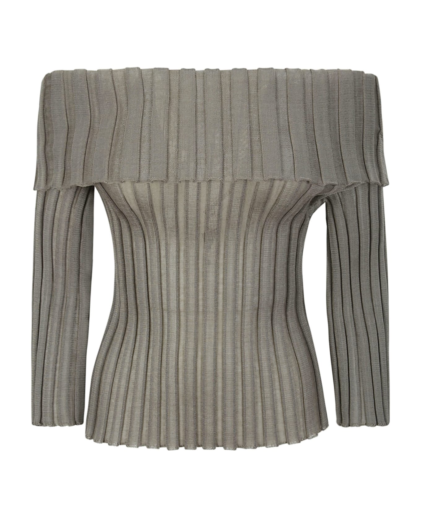 A. Roege Hove Katrine Fold-over Top - TAUPE