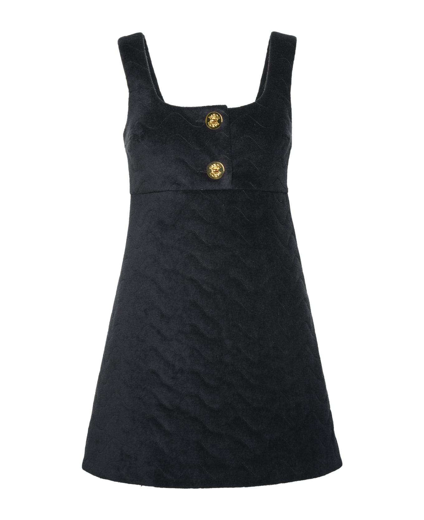 Patou Black Cotton Dress - Black