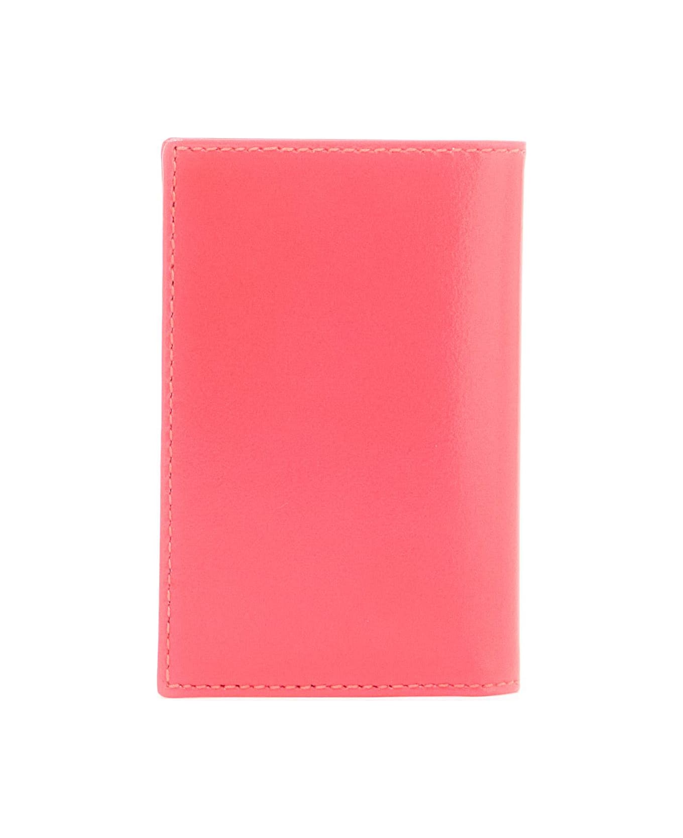 Comme des Garçons Wallet Super Fluo Wallet Portfolio - PINK