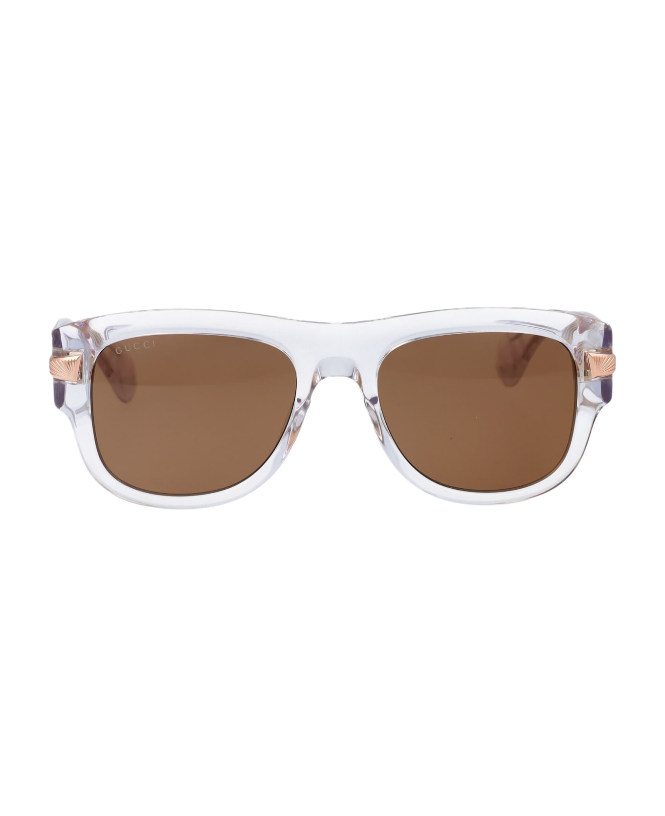 Gucci Eyewear Gg1517s Sunglasses - 004 CRYSTAL CRYSTAL BROWN サングラス