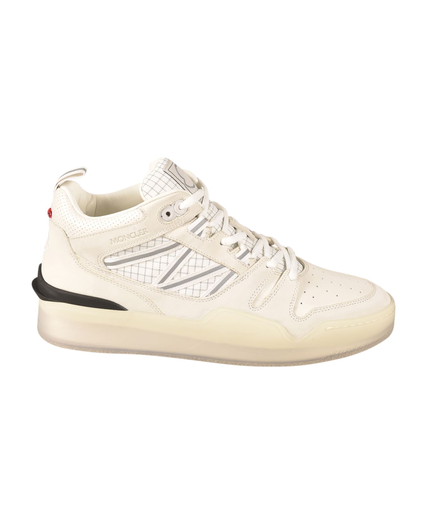 Moncler Logo Lace-up Sneakers - BIANCO