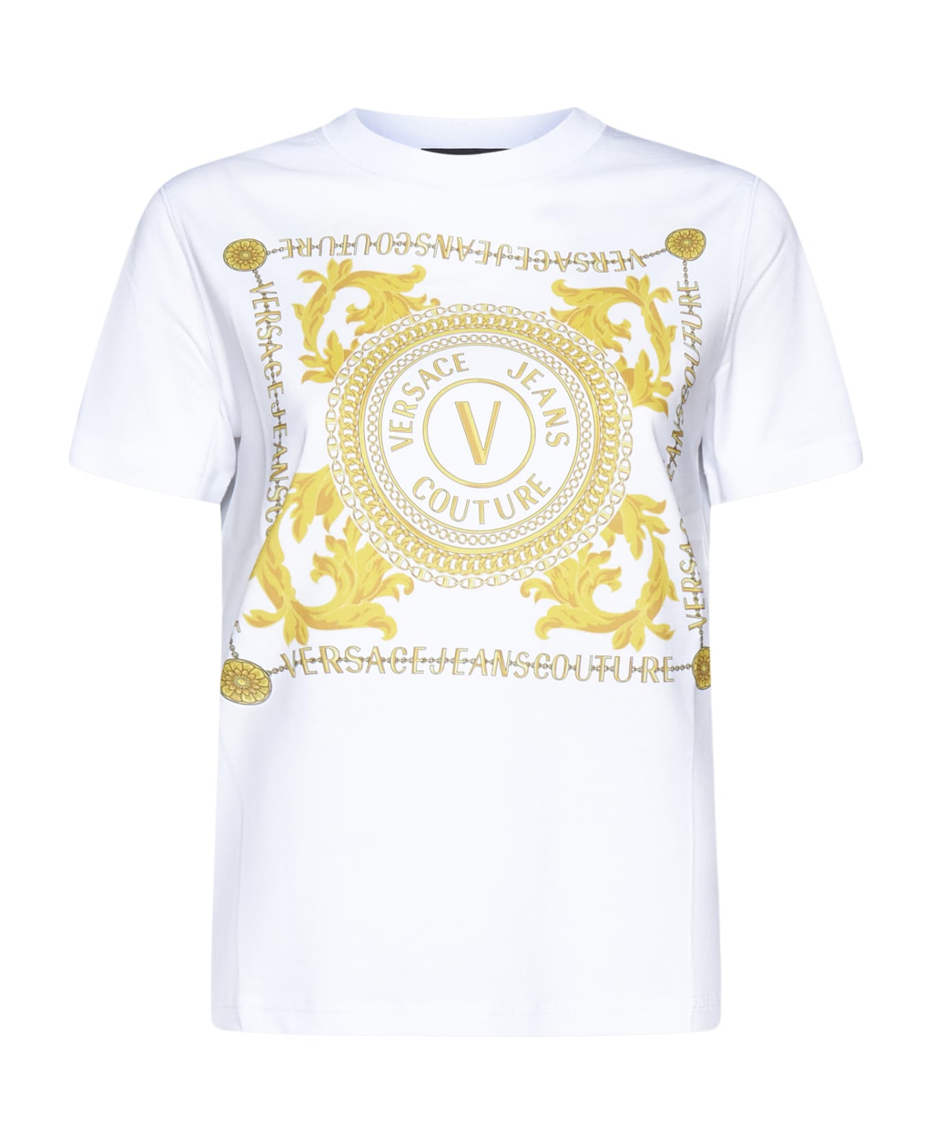 Versace Jeans Couture T-shirt - White/gold Tシャツ