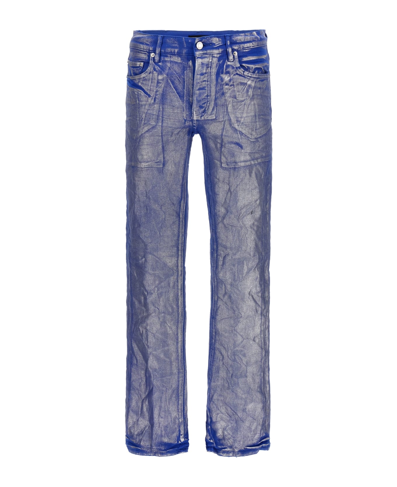 Purple Brand 'silver Foil Flare' Jeans - Blue デニム