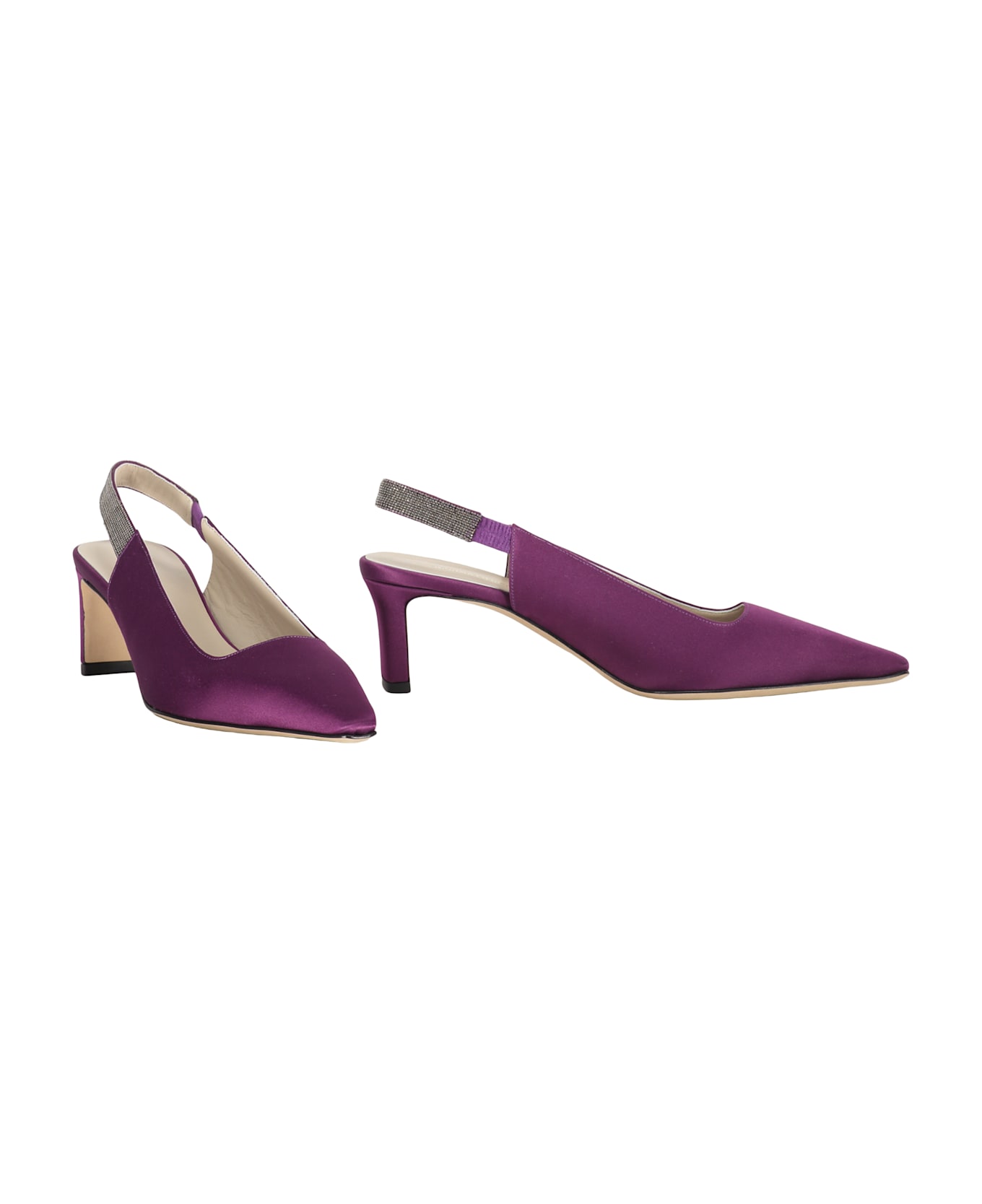 Fabiana Filippi Pointy-toe Slingbacks - purple