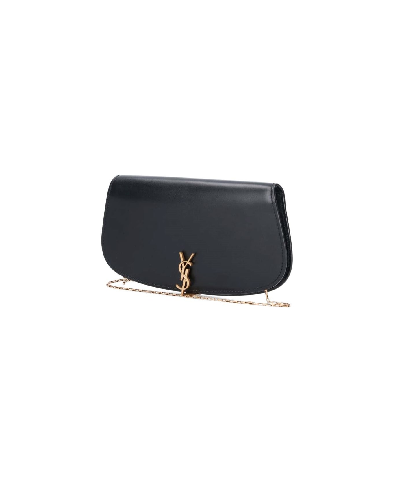 Saint Laurent Logo Pouch - Black