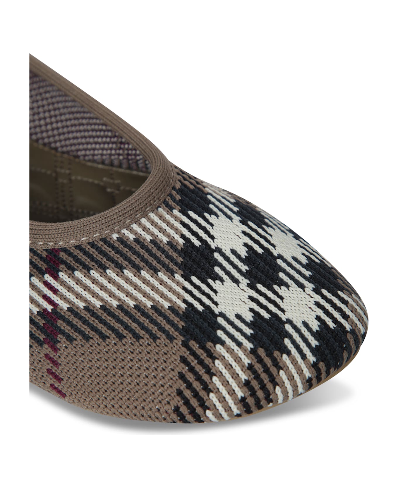 Burberry Baby Check Beige Ballerina Flats - Beige