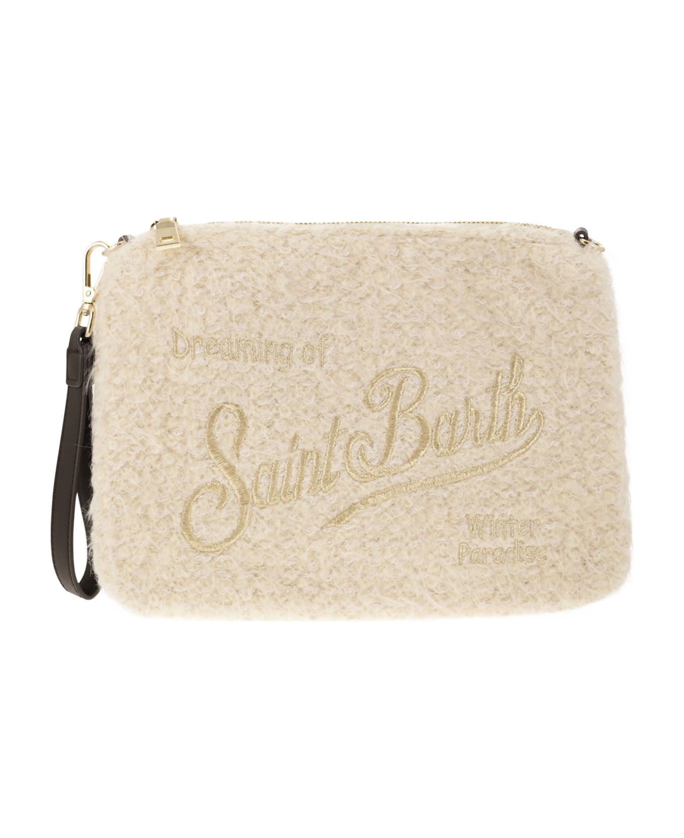 MC2 Saint Barth Parisienne Bag In Bouclé Knit - Cream