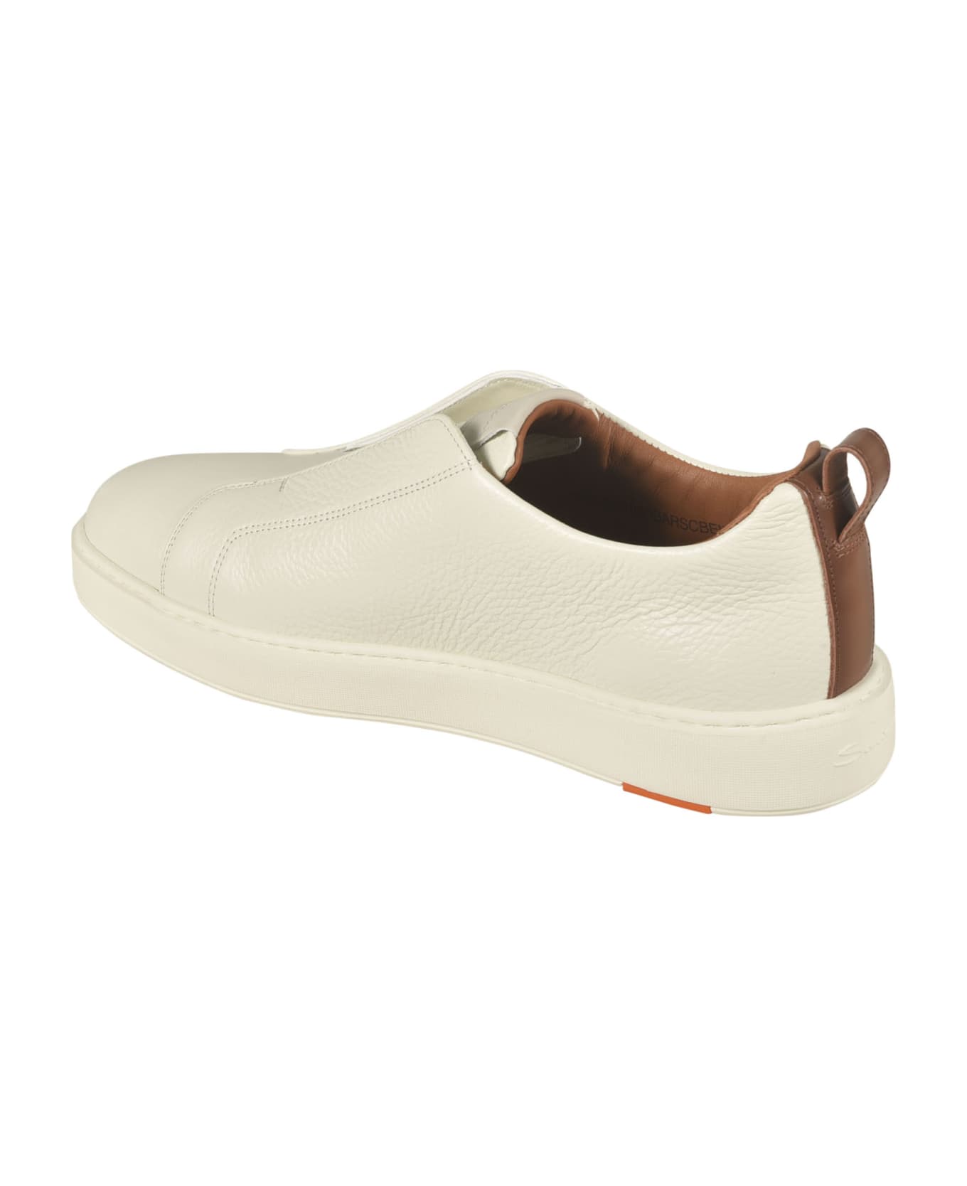 Santoni Logo Open Toe Sneakers - White