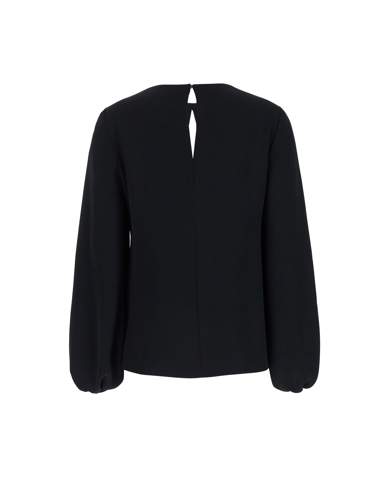 Parosh Black Cut-out Blouse In Light Fabric Woman - Black