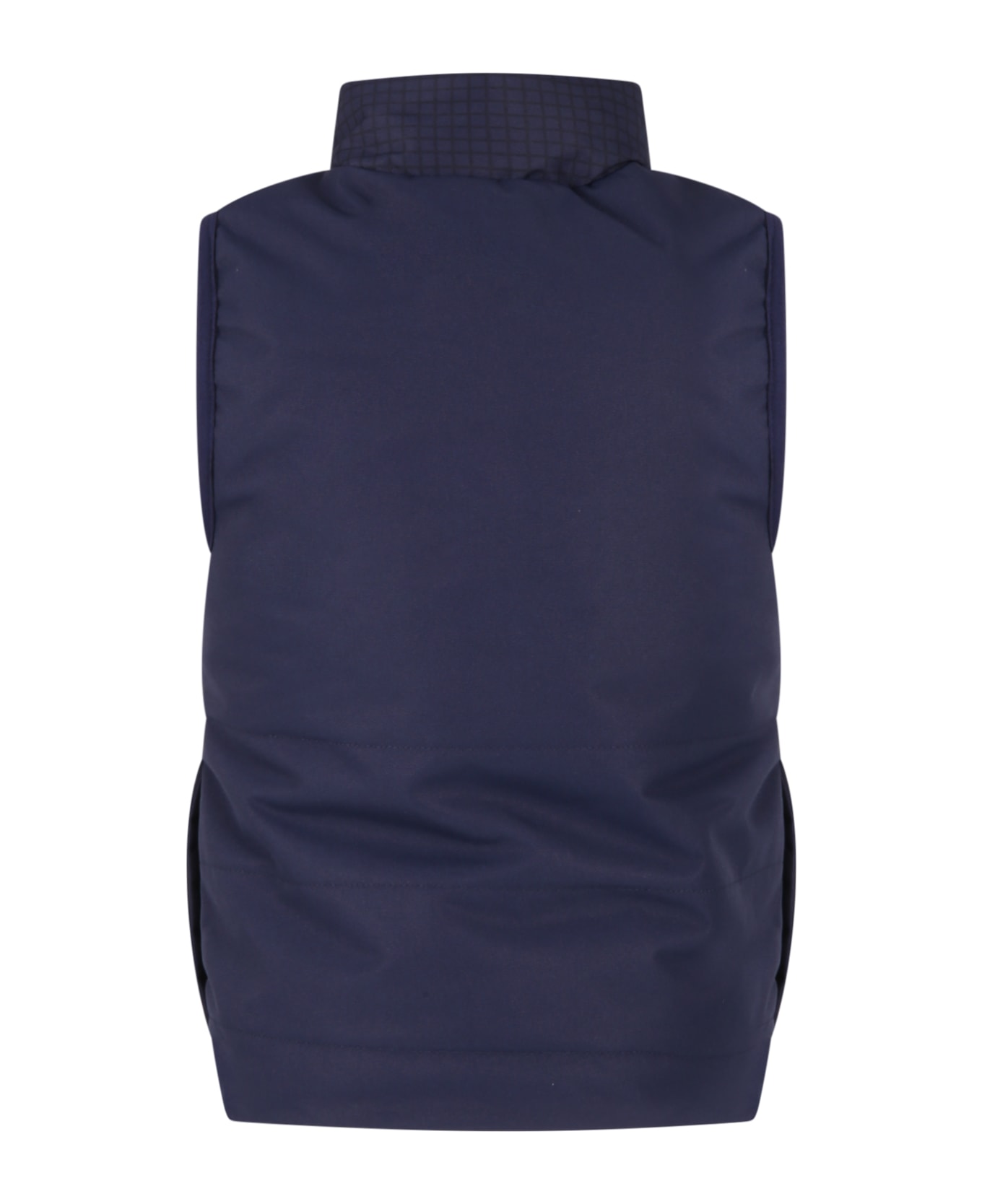 Timberland Blue Gilet For Boy With White Logo - Blue