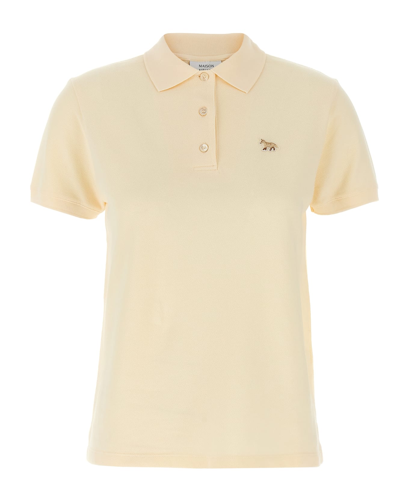 Maison Kitsuné 
baby Fox
 Polo Shirt - Beige