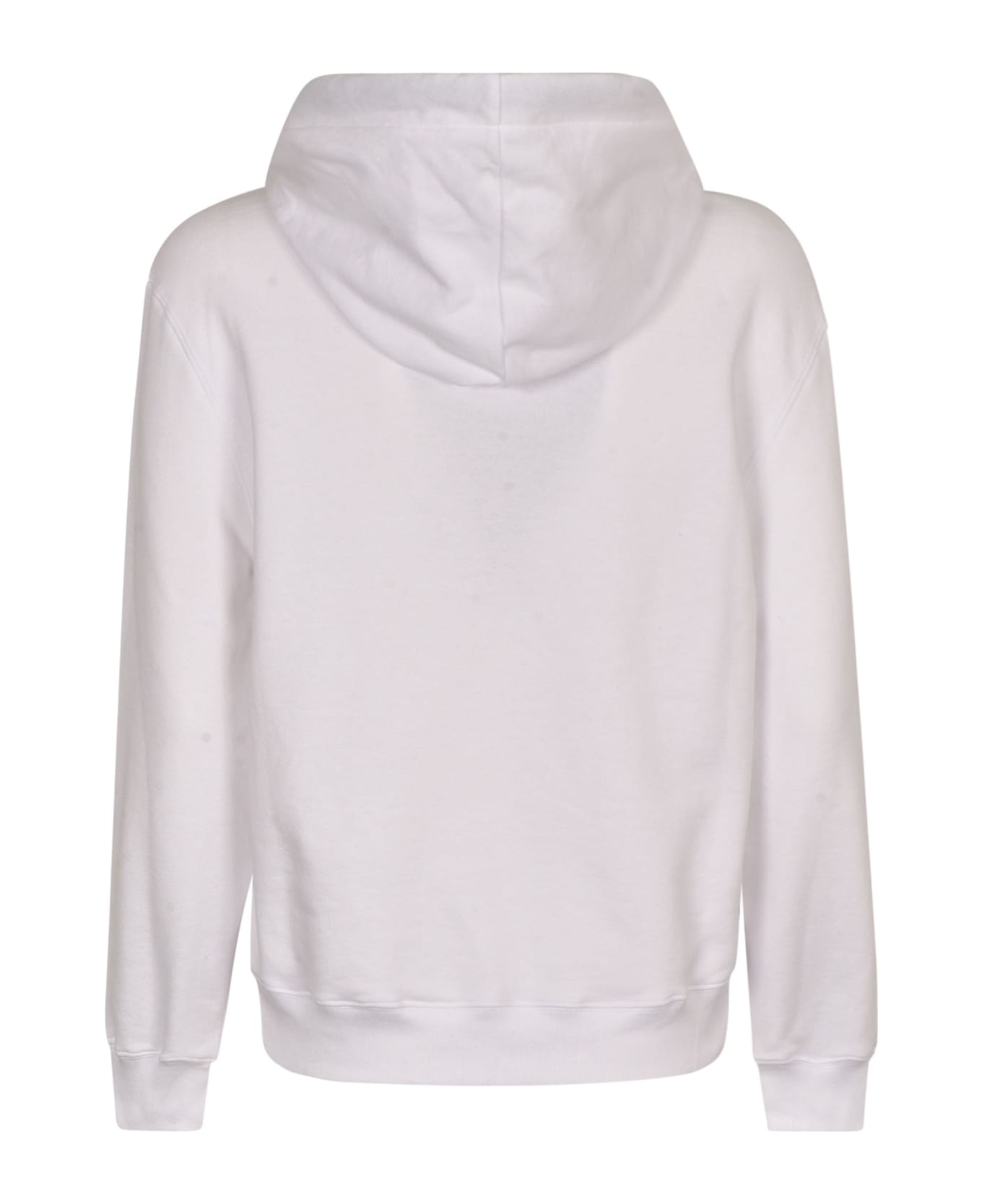 Lanvin Logo Embroidered Hoodie - Optic White