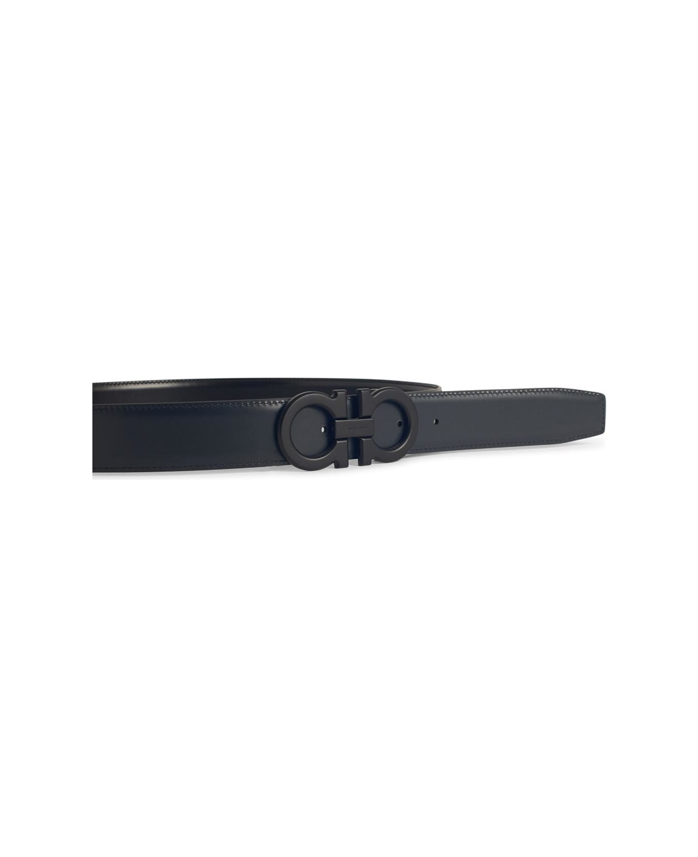 Ferragamo Blue Leather Belt - Blue