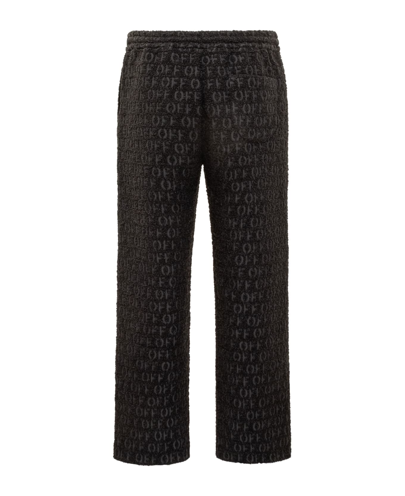 Off-White Knitted Trousers - black