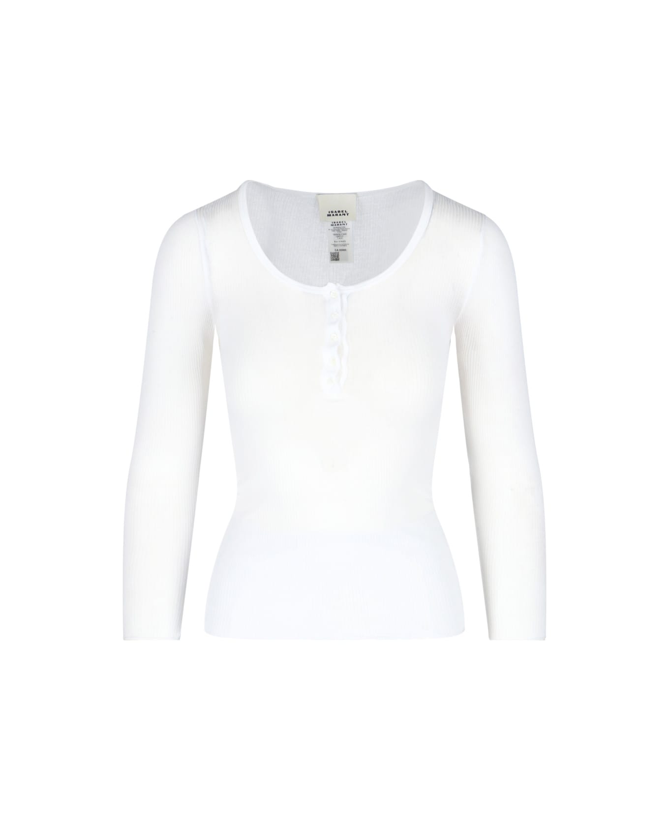 Isabel Marant 
lamyli
 Ribbed Top - White