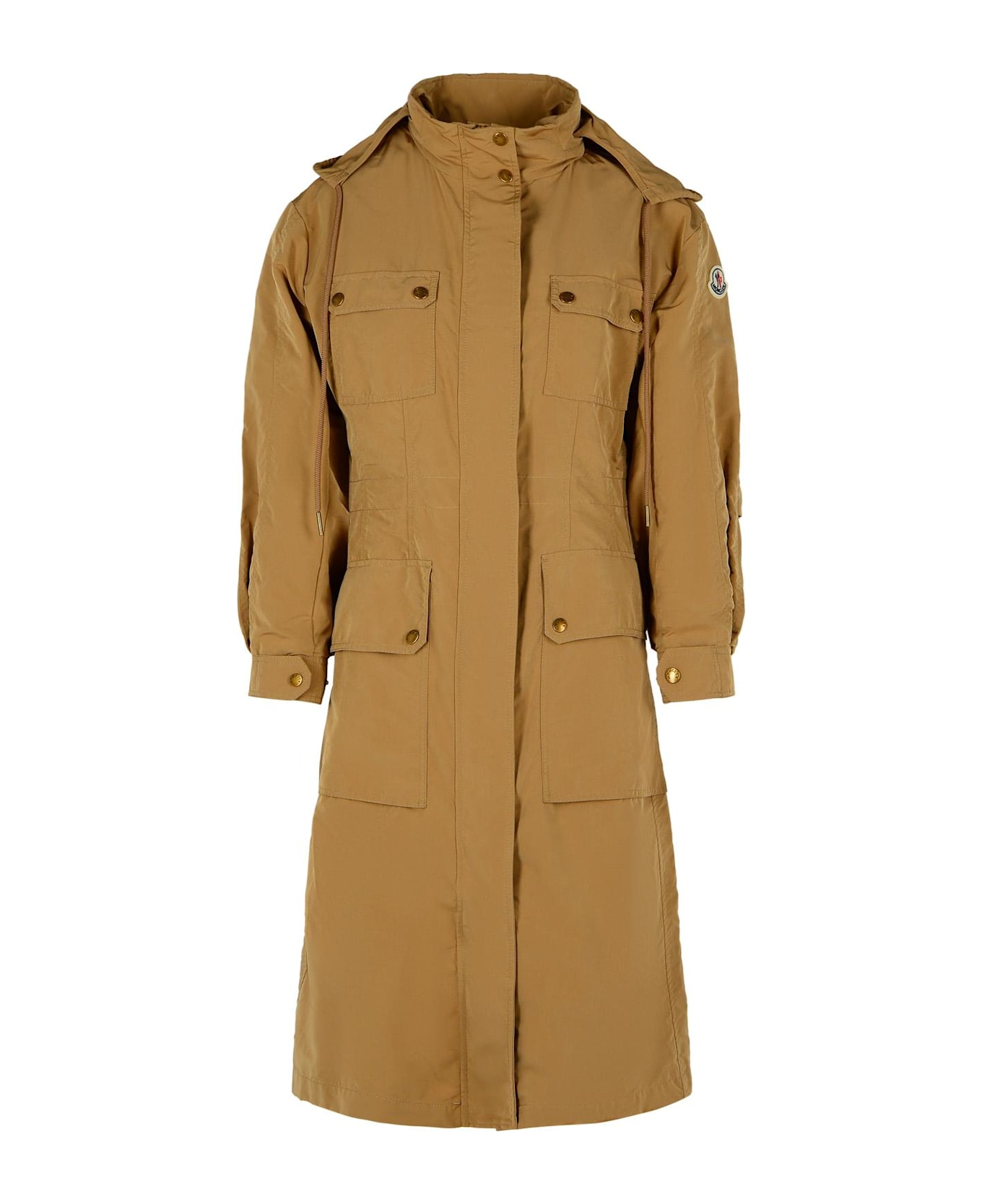 Moncler 
nantes
 Beige Polyester Blend Parka - Brown