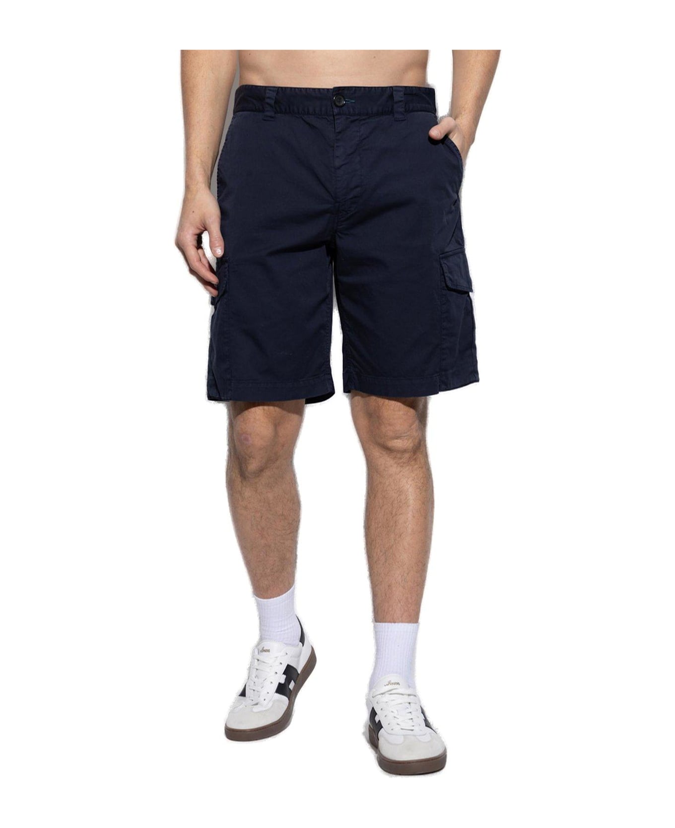 PS by Paul Smith Straight Leg Cargo Shorts - BLUE