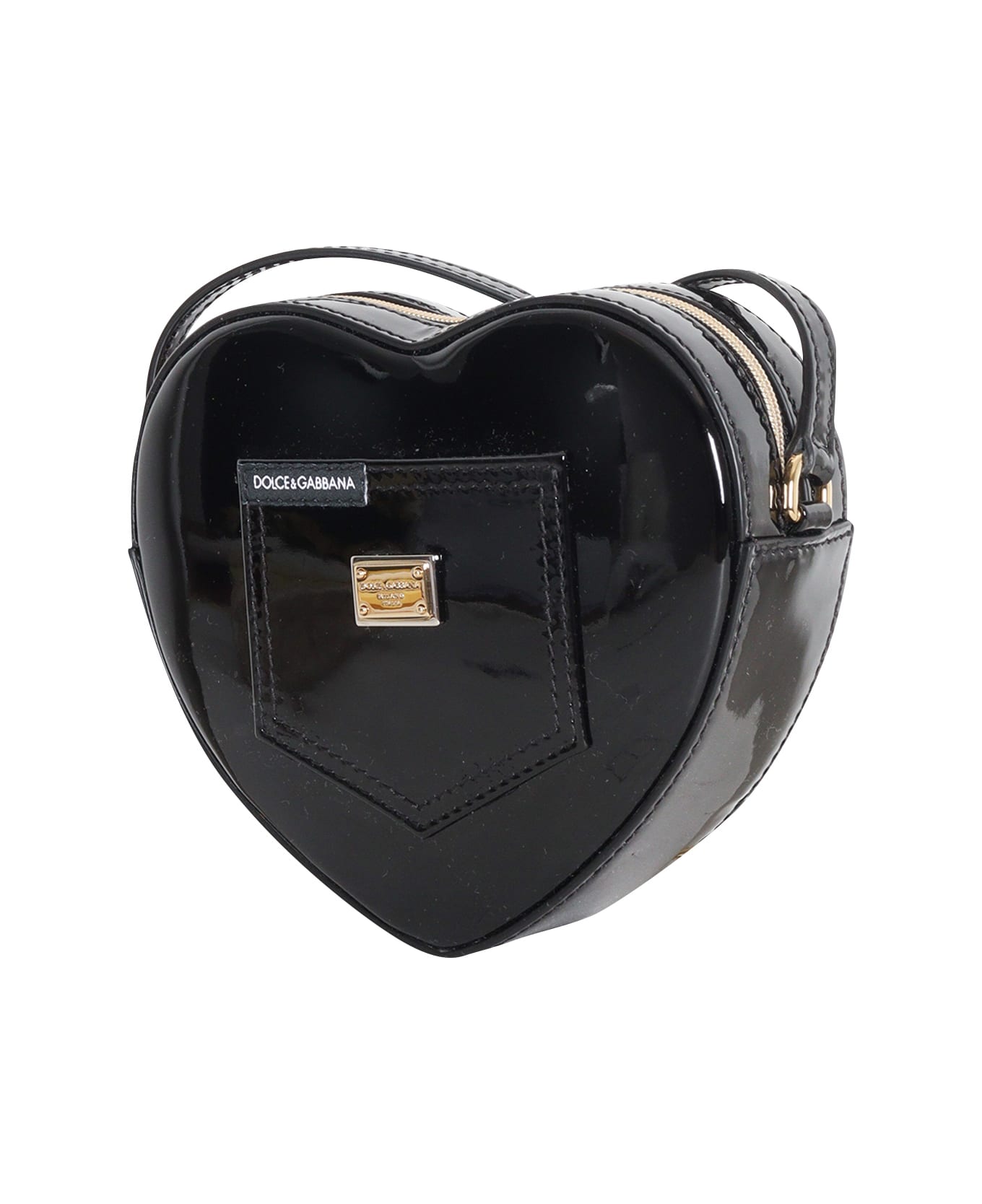 Dolce & Gabbana Heart Shaped Bag - BLACK
