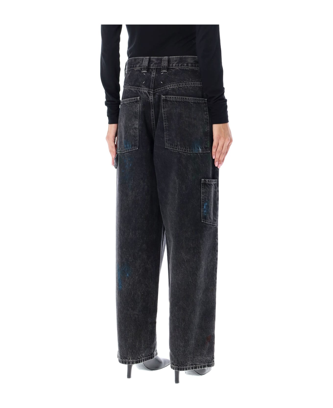 Maison Margiela Wide Leg Denim - BLACK