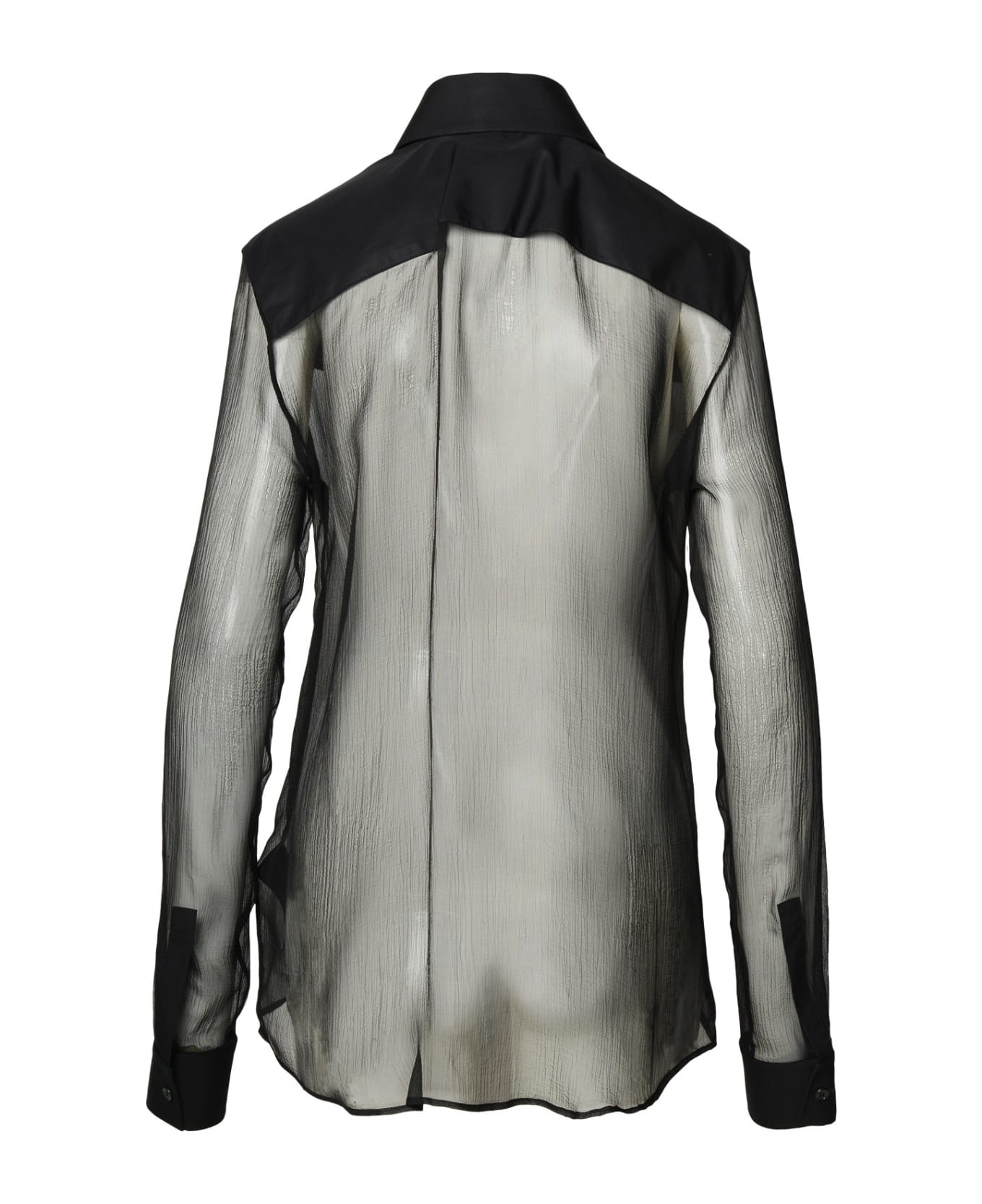 Balmain Silk Shirt - black