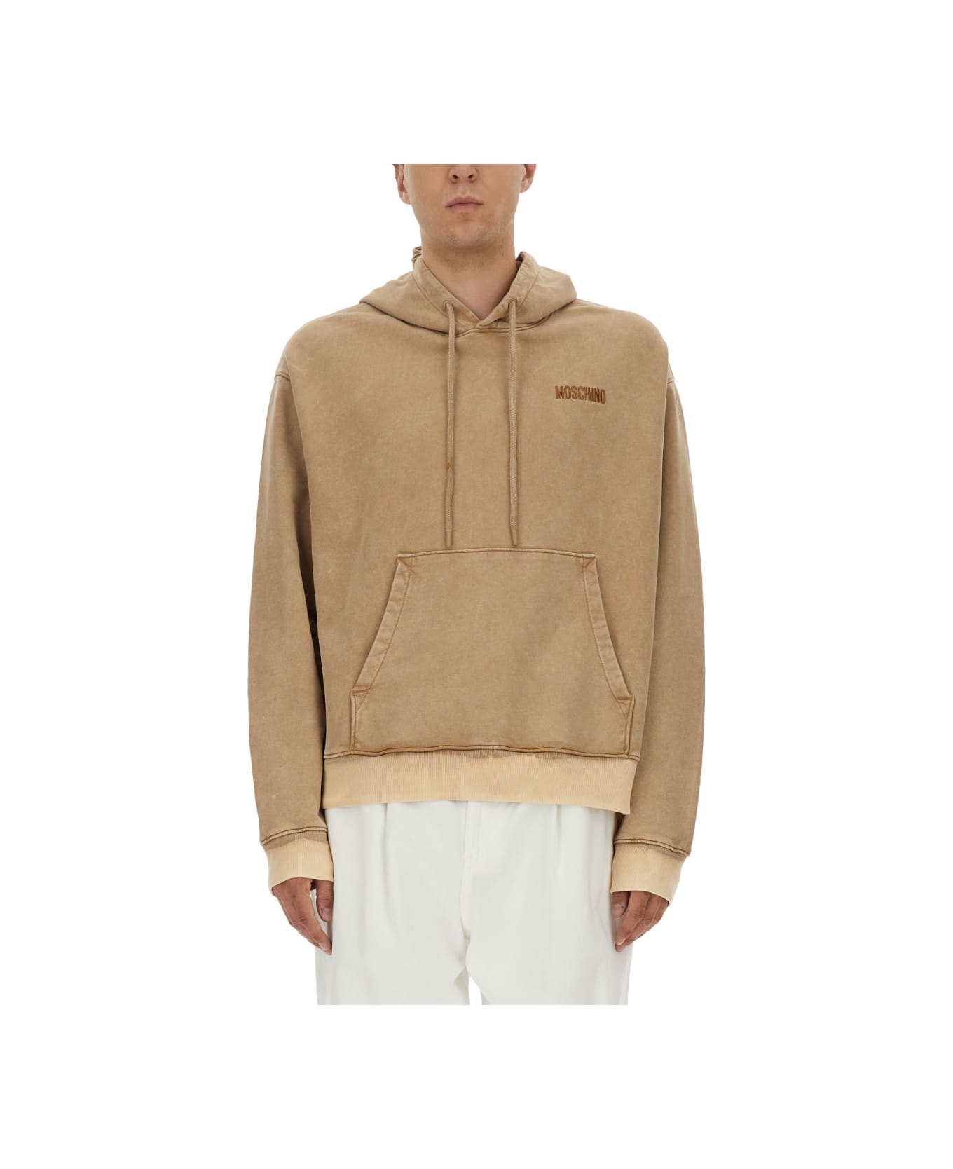 Moschino Sweatshirt With Logo - BROWN