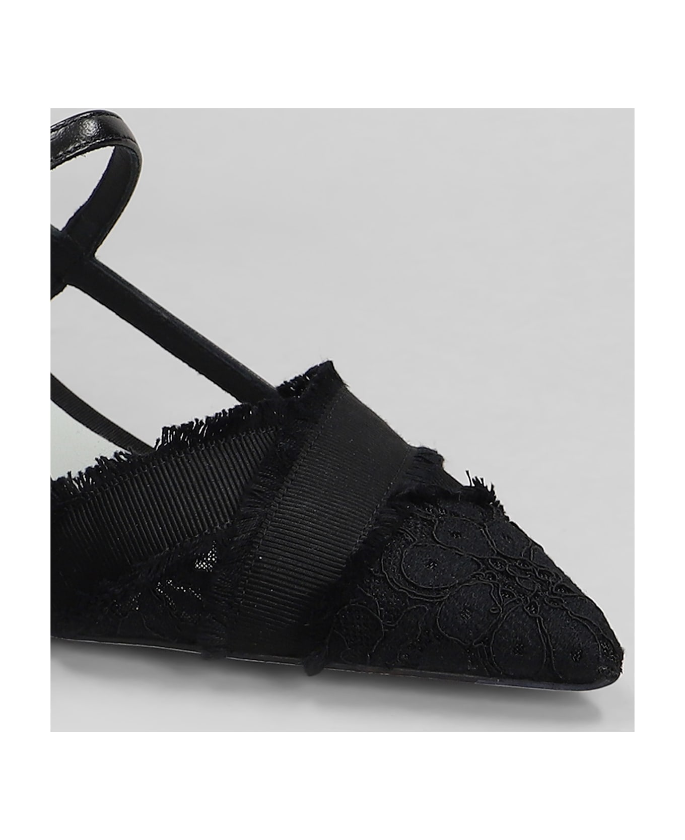 Roberto Festa Mirelle Pumps In Black Leather And Fabric - black