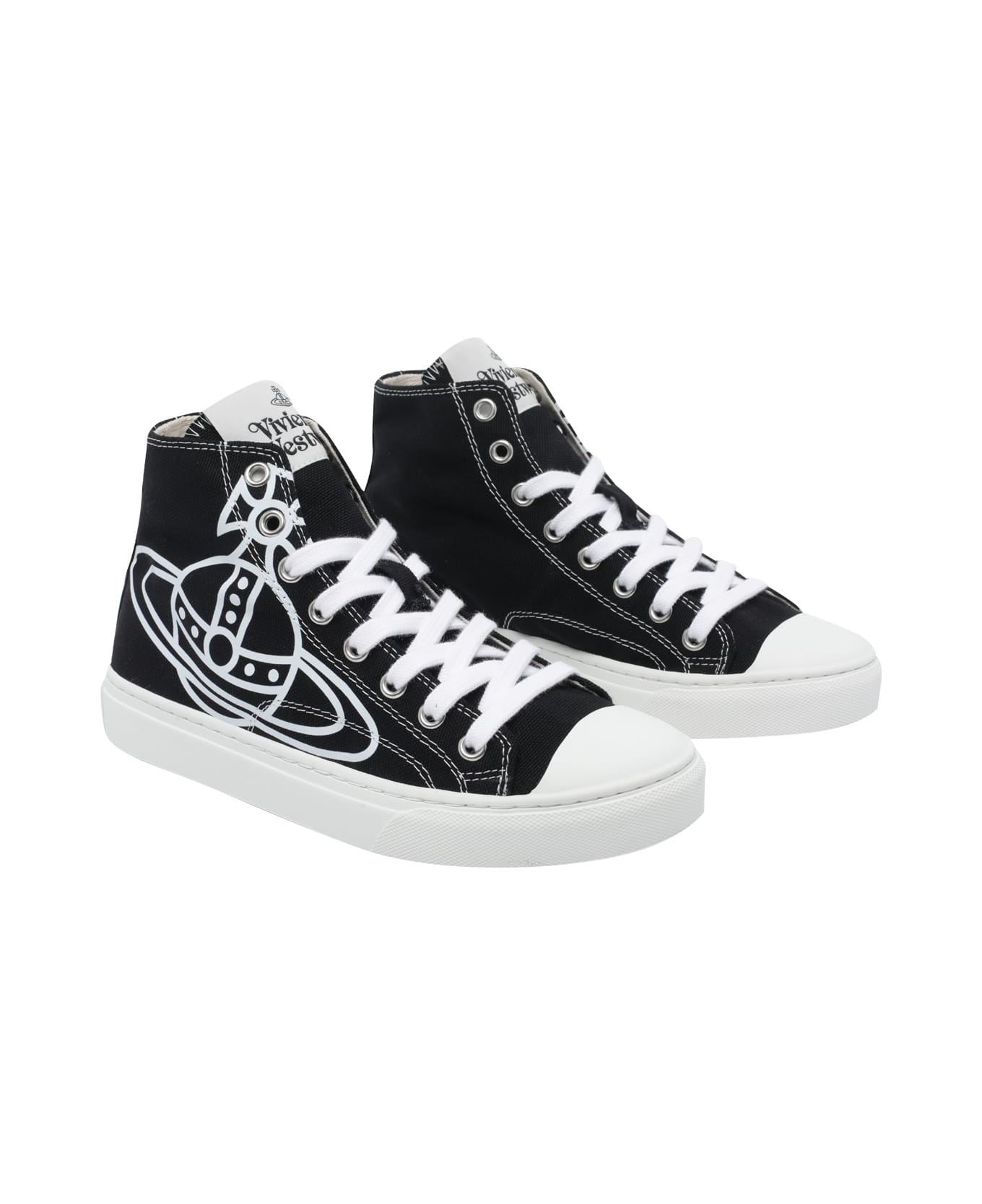 Vivienne Westwood Plimsoll High Top Sneakers - Black