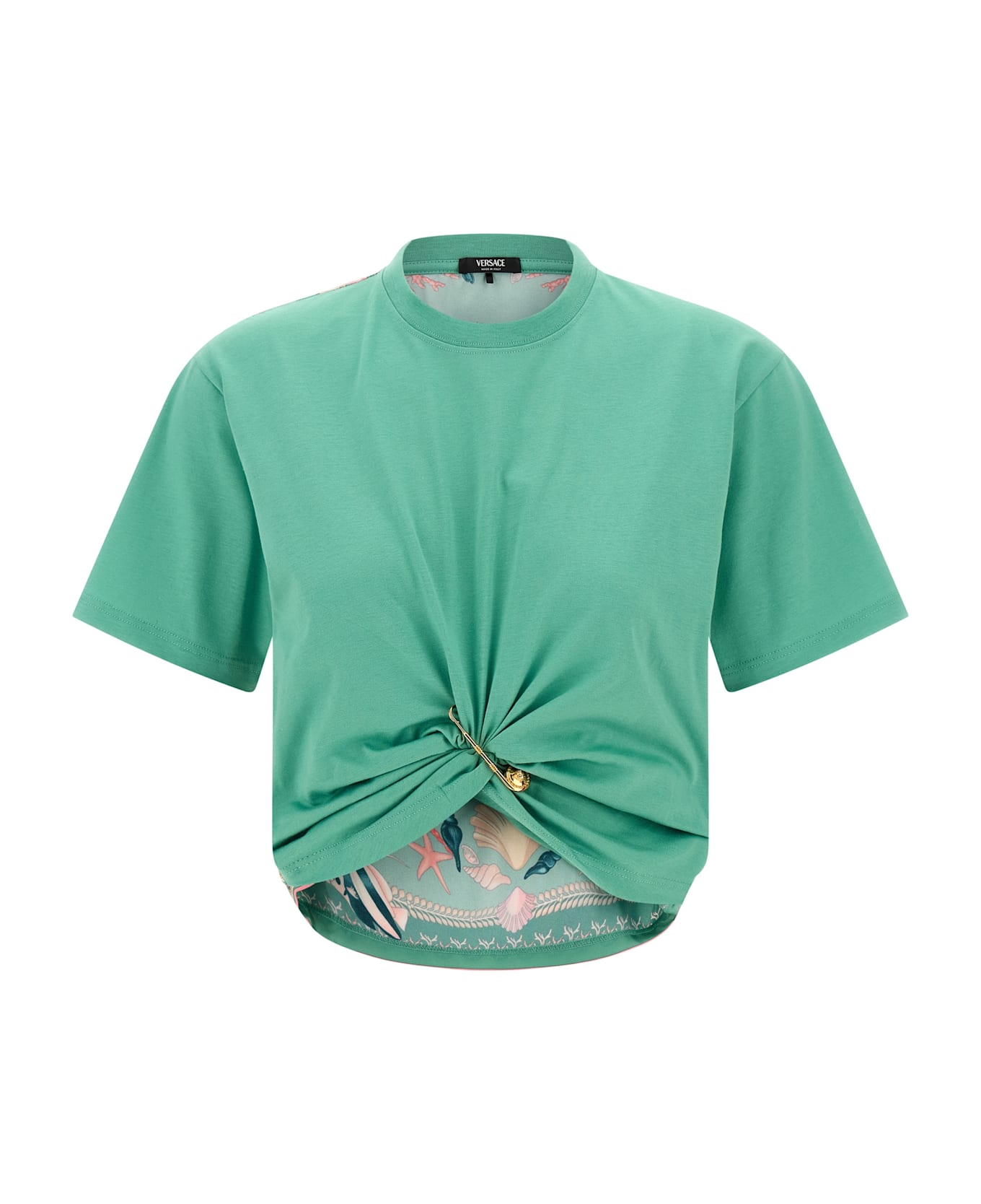 Versace 
underwater Barocco
 T-shirt - Green