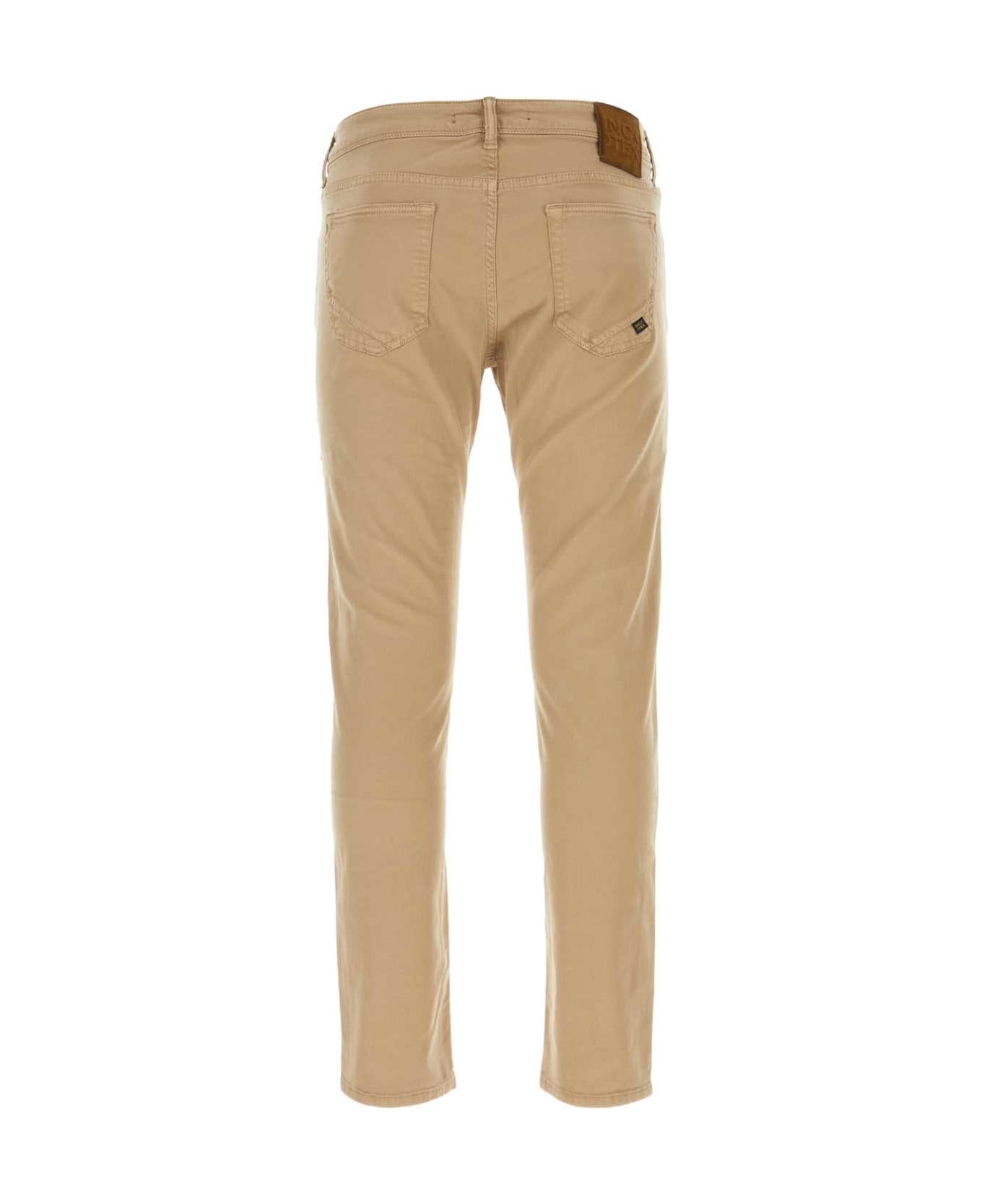 Incotex Beige Stretch Cotton Pant - COLONIALE ボトムス