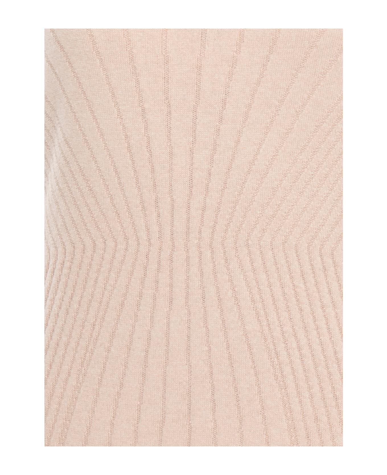 D.Exterior Cashmere Bland Dress - Beige